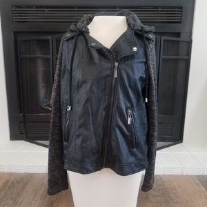 Faux leather jacket